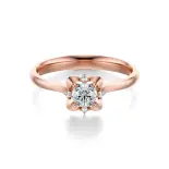 Pierścionek z różowego złota z diamentami AJPZ_139